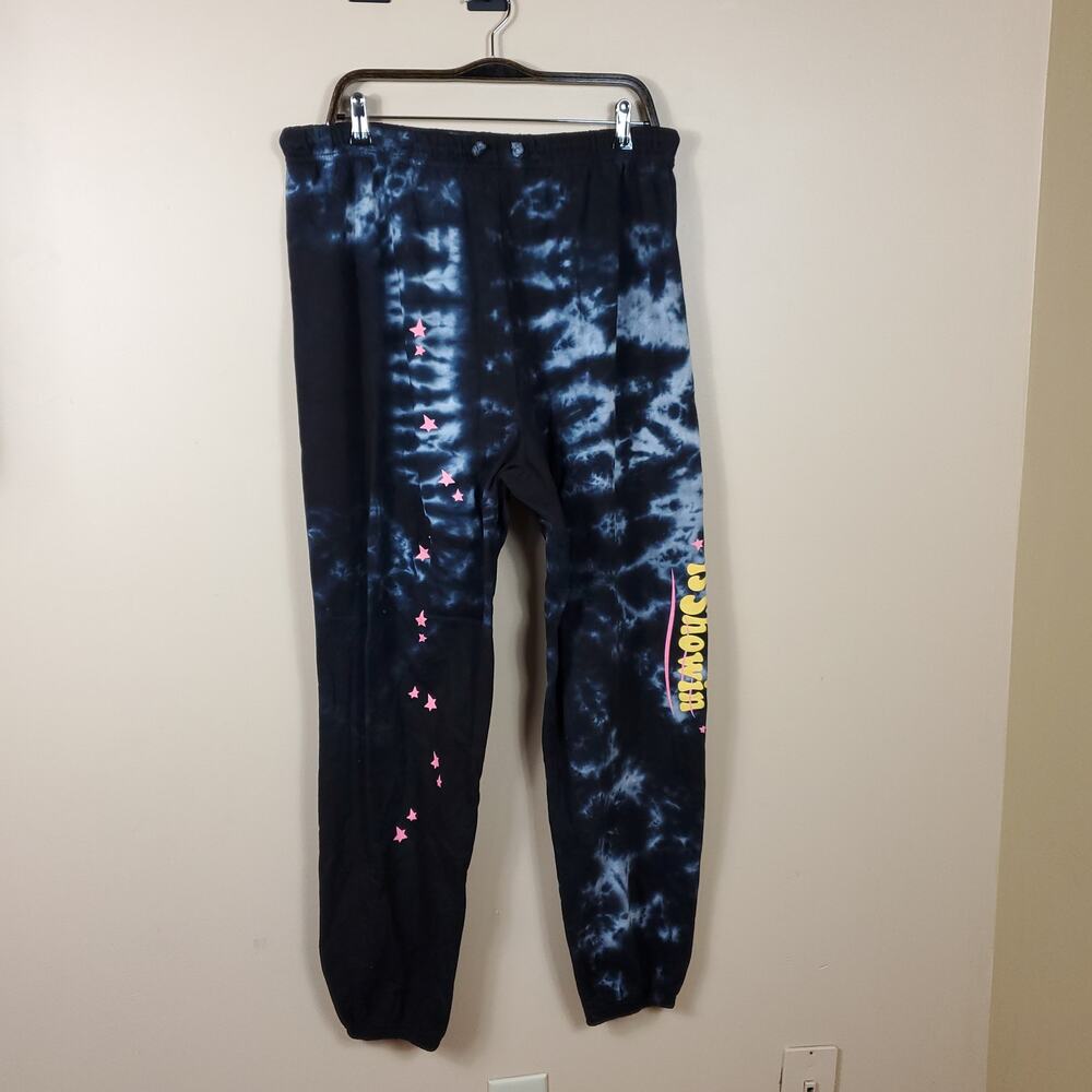 By Samii Ryan Black Tie-dye 'Your Star Sign is Showing" Jogger Sweatpants XXL